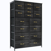 16 Drawers Dresser for Bedroom, Tall Dressers & Chests of Drawers with Wood Top