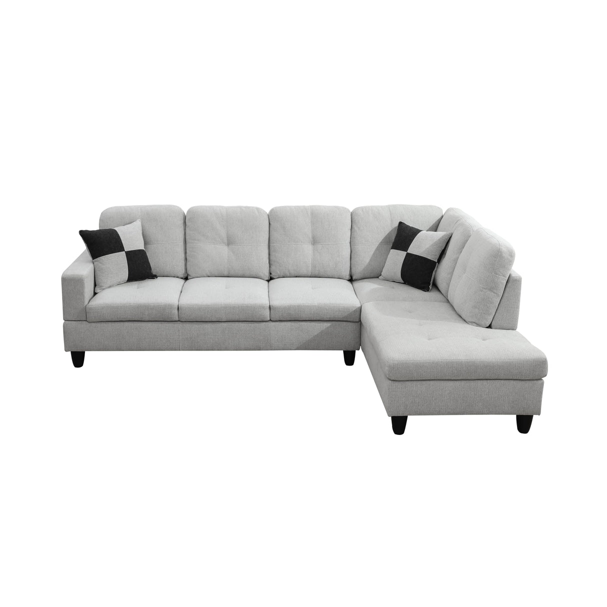 L Shaped Couch Sectional Couch Modern 2 Pieces Sofas for Living Room Upholstered