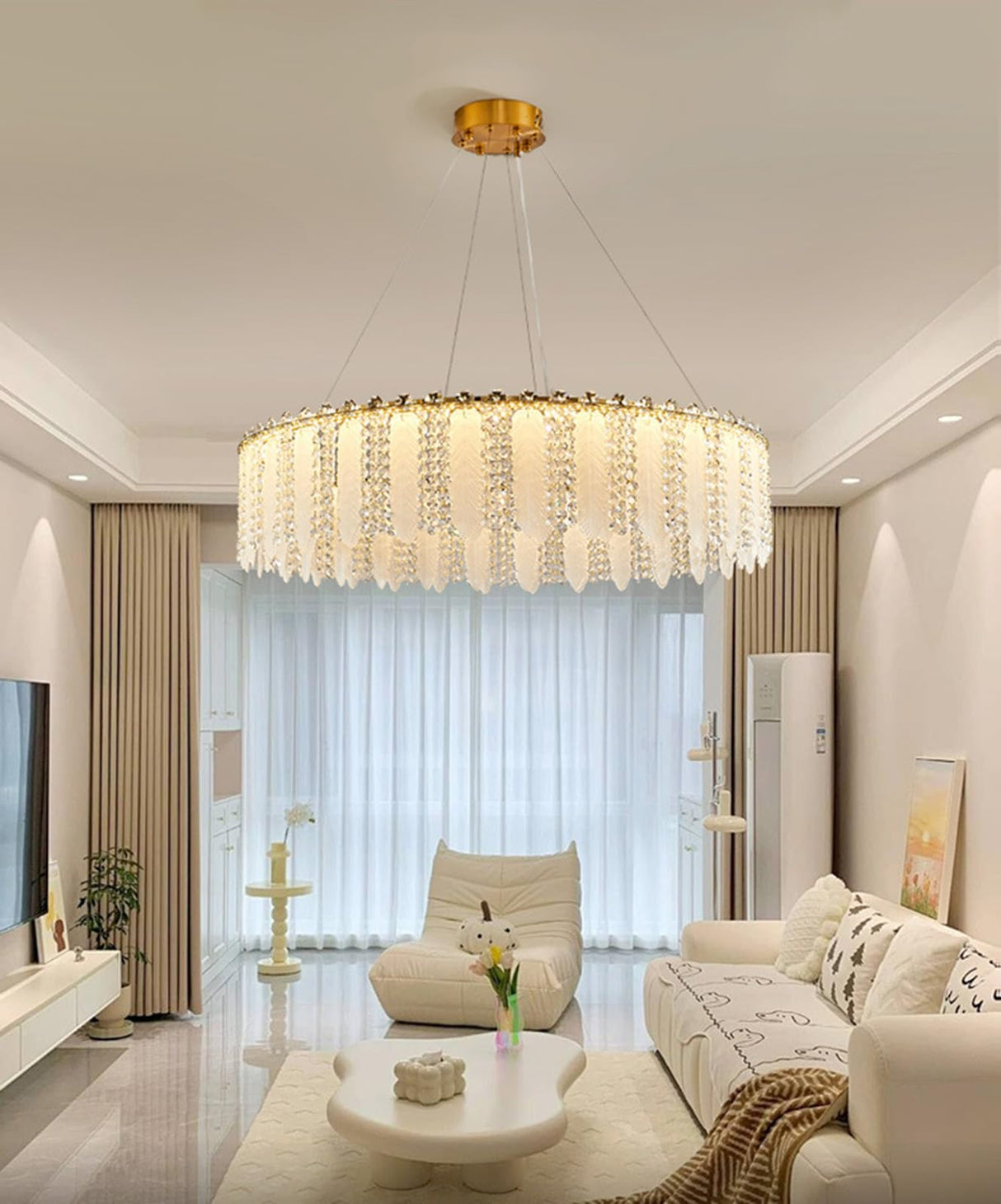 Gold Crystal Chandelier, Modern Chandelier Gold Pendant Lighting