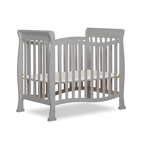 Violet 4-In-1 Convertible Mini Crib In Espresso, Greenguard Gold Certified, JPMA Certified