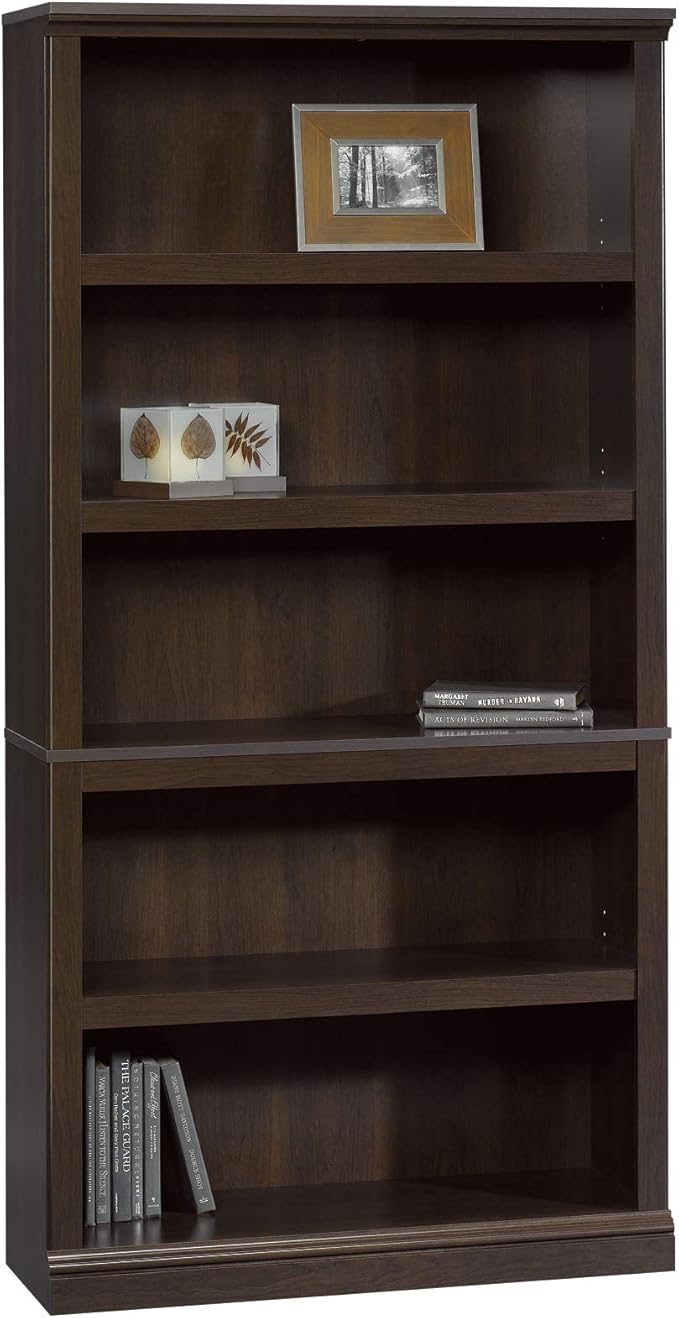 Miscellaneous Storage 5 Split Bookcase/Book Shelf, L: 35.28" x W: 13.23" x H: 69.76"
