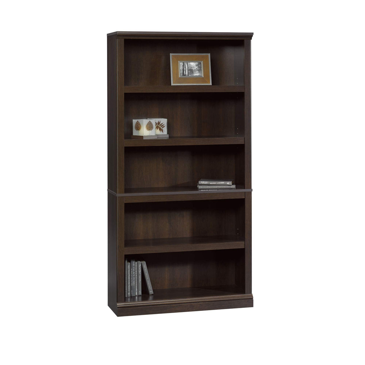 Sauder 5-Shelf Bookcase/ Book shelf, L: 35.28" x W: 13.23" x H: 69.76"