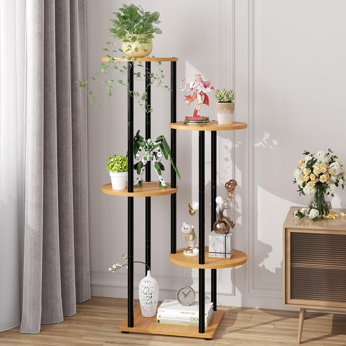 Simple Trending 5-Tier Plant Stand - Space-Saving