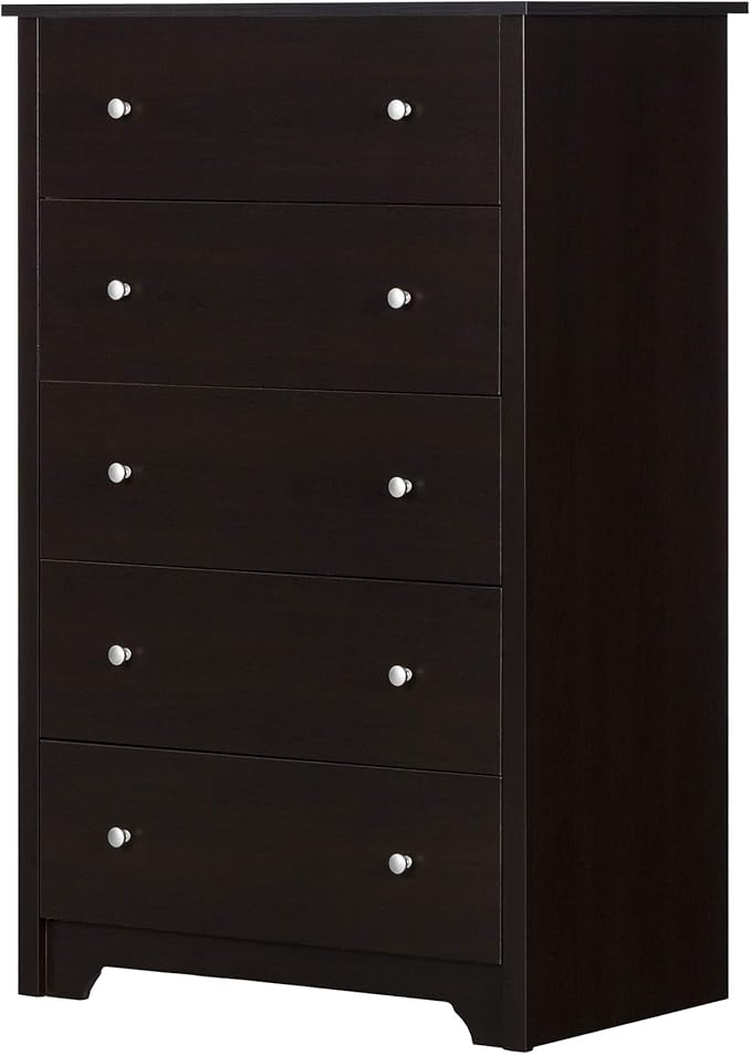 Vito 5-Drawer Chest, Soft Gray