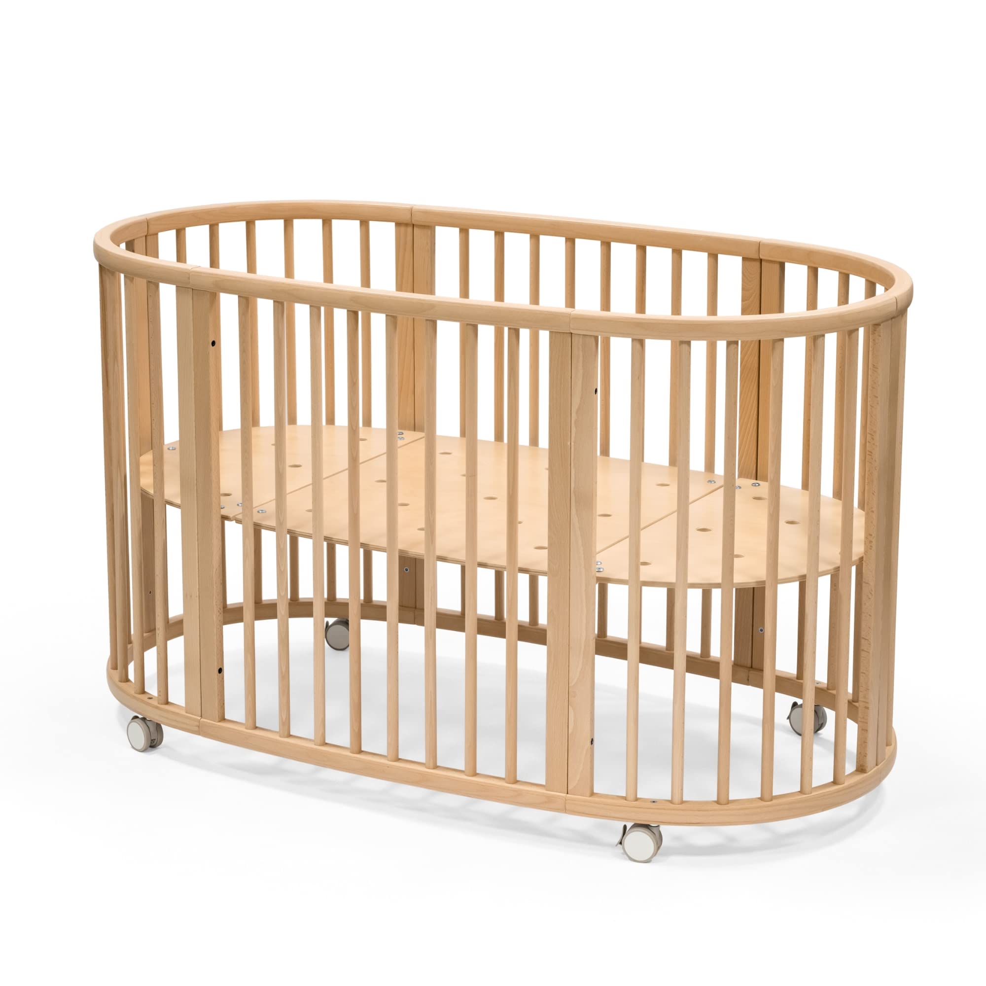 Sleepi Bed V3, Natural - Suitable for Ages 0-5 Years Old - Adjustable, Stylish & Flexible