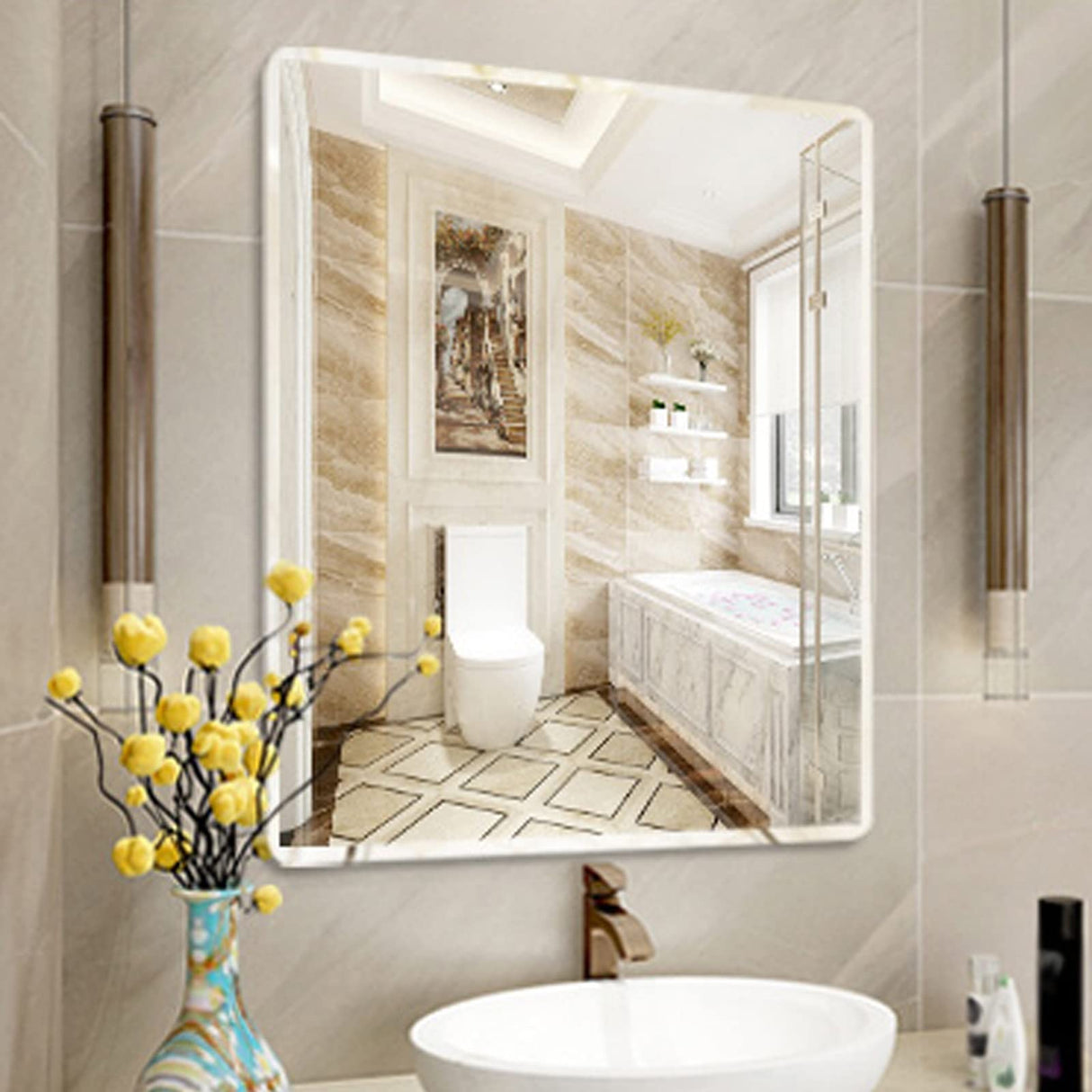 Mirror Vanity Makeup Mirror Bathroom Mirror