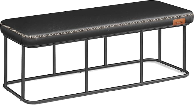 Collection - Bench for Entryway Bedroom, Synthetic Leather