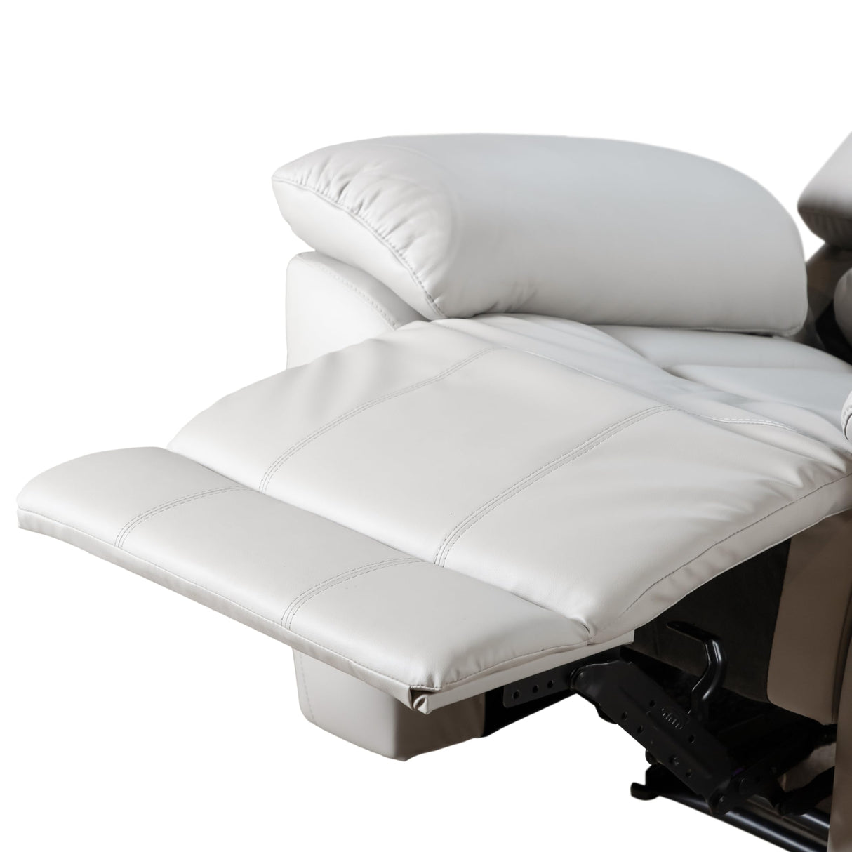 America Sorin Modern 3-Piece Leather Recliner Sofa Set with Pillow Armrests, Reclining