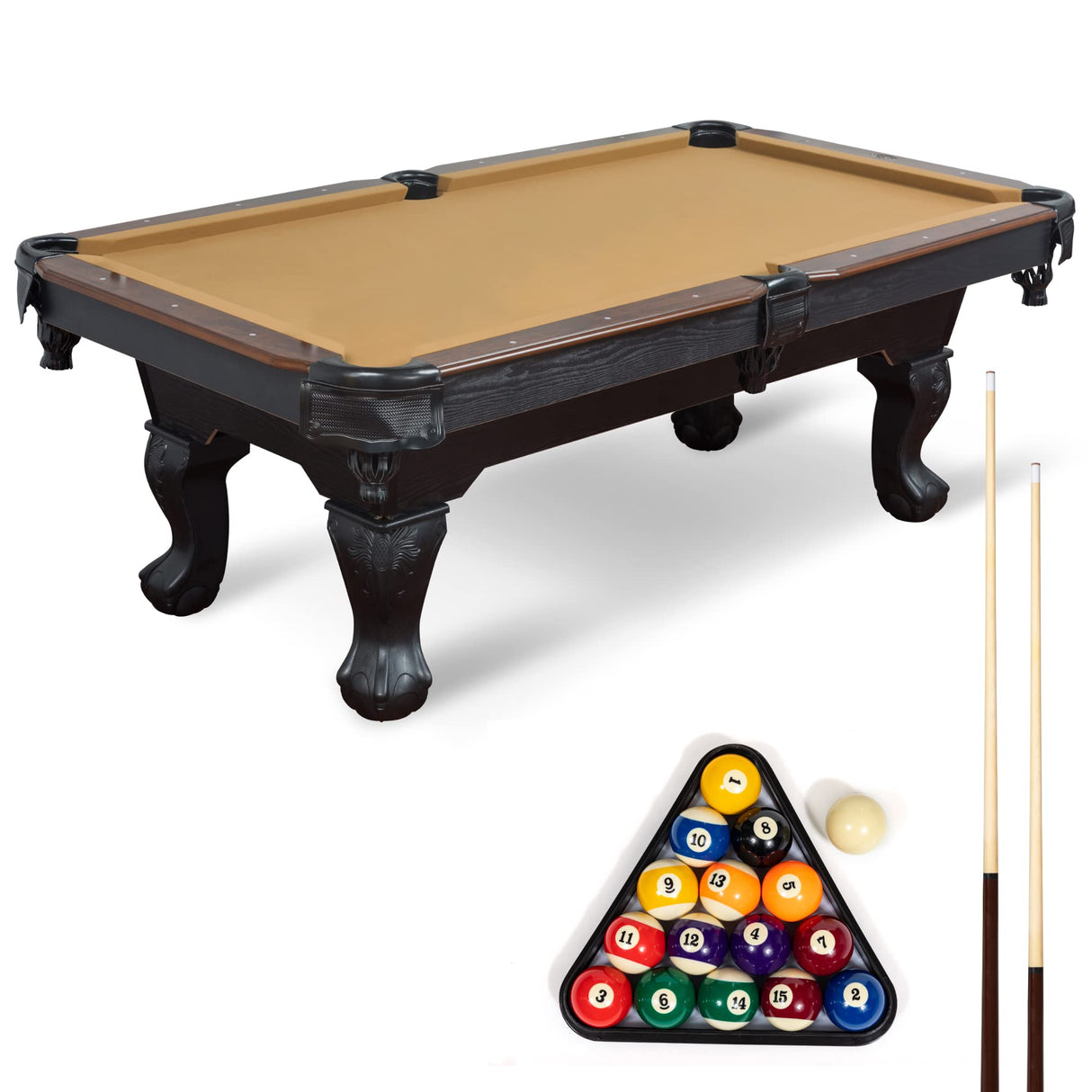 Masterton Billiard Table Deluxe - Tan 87 inch 1-1-32270-AA001D