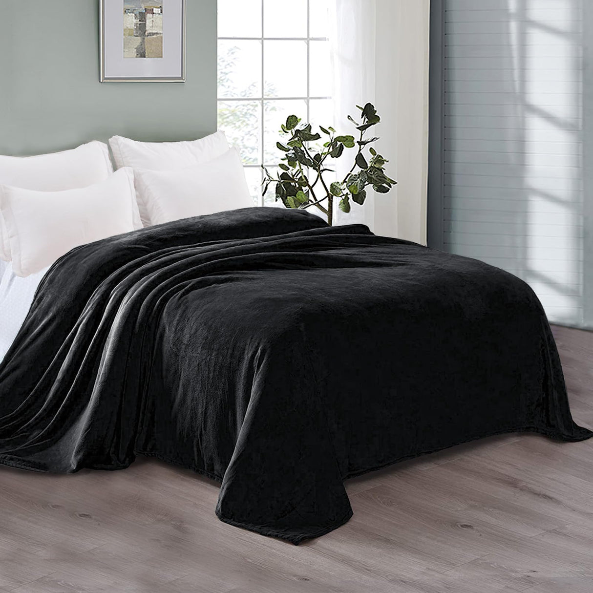 Mezcla Fleece Blanket King Size for Bed, Super Soft and Warm, All Season Use, Cozy,