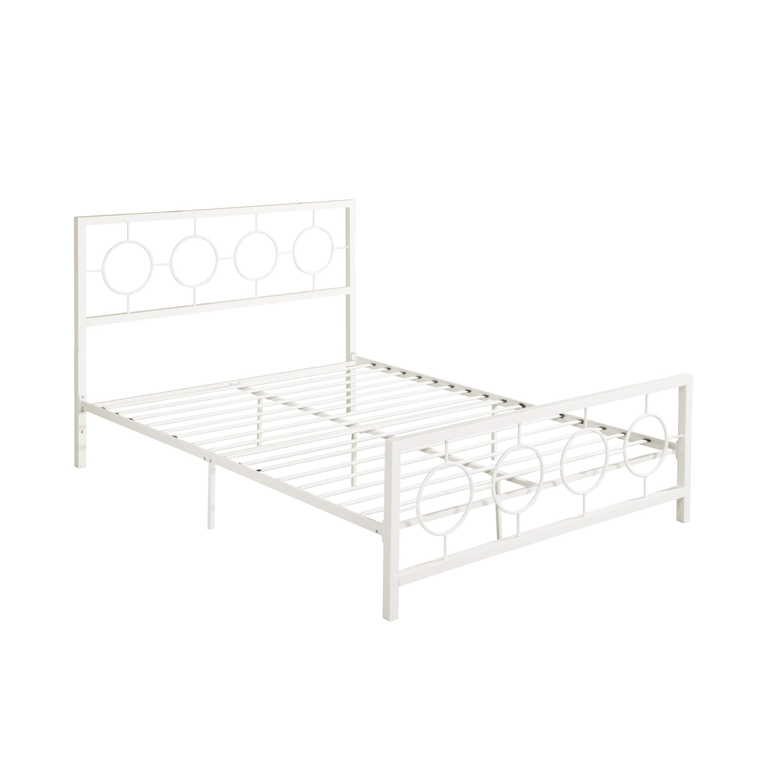 Doris Queen-Size Geometric Platform Bed Frame