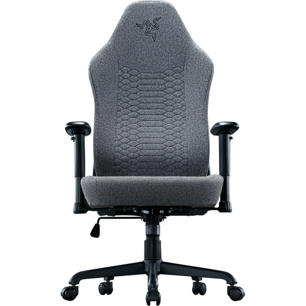 Ergonomic Gaming Chair with Built-in Lumbar Support - Light Gray
