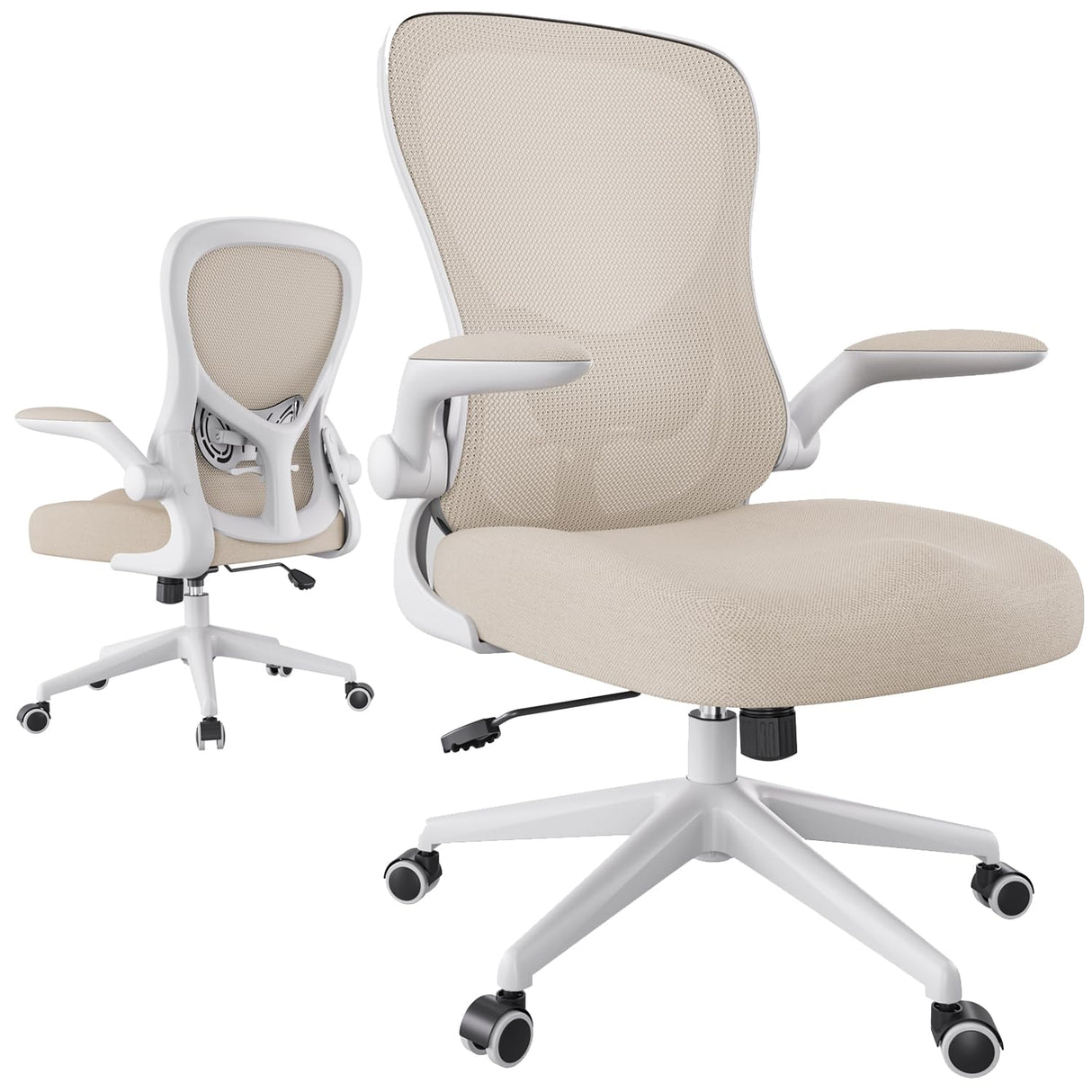 Office Chair Ergonomic Desk Chair, Office Desk Chairs with PU Silent Wheels