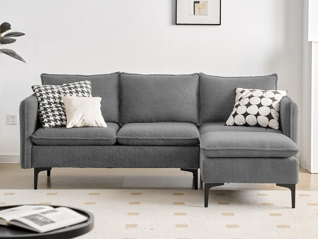 L Shaped Modular Sectional Sofa Couch 3-Seat Sectional Couch