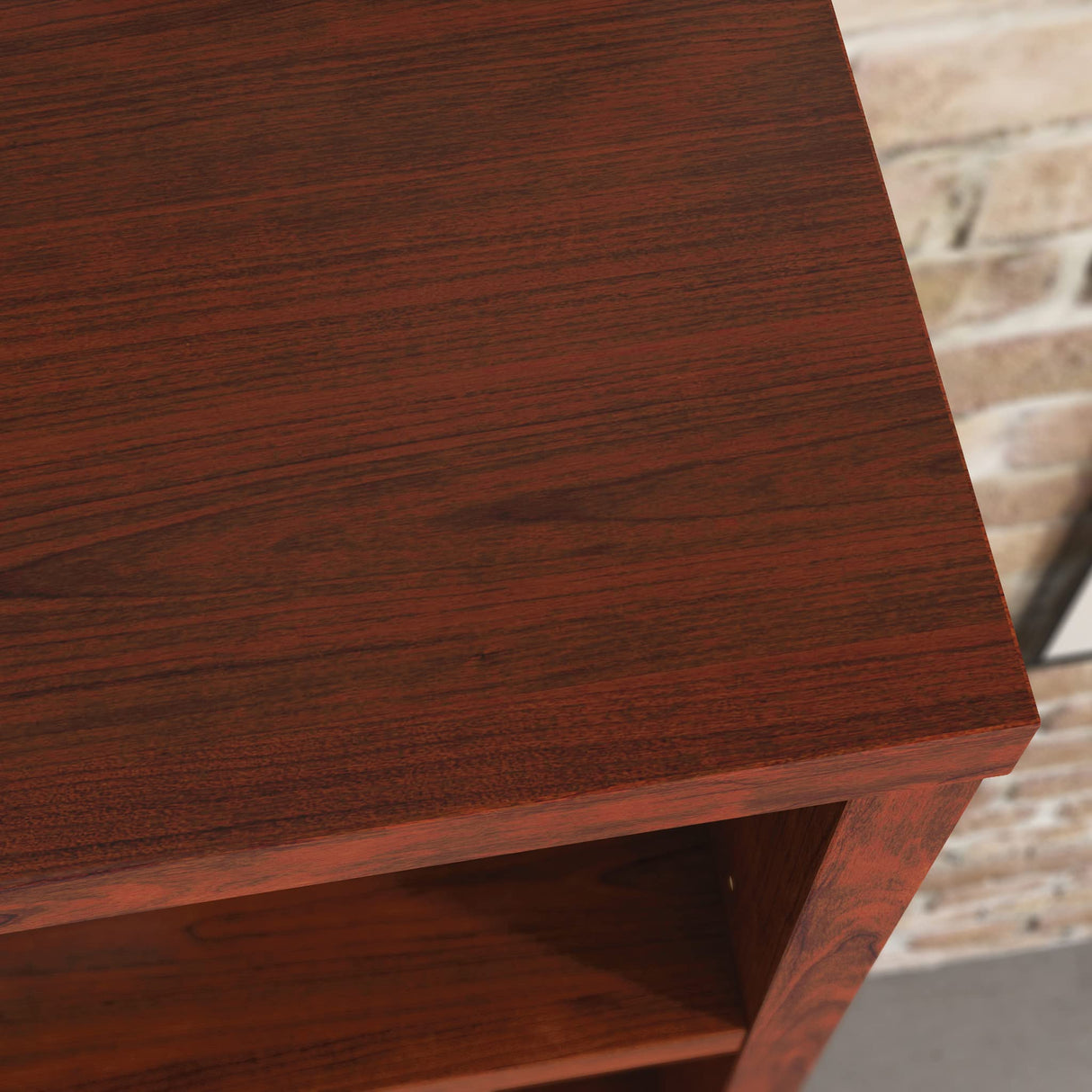 by Sauder Affirm 36"x66" 5 Shelf Bookcase, Classic Cherry Finish