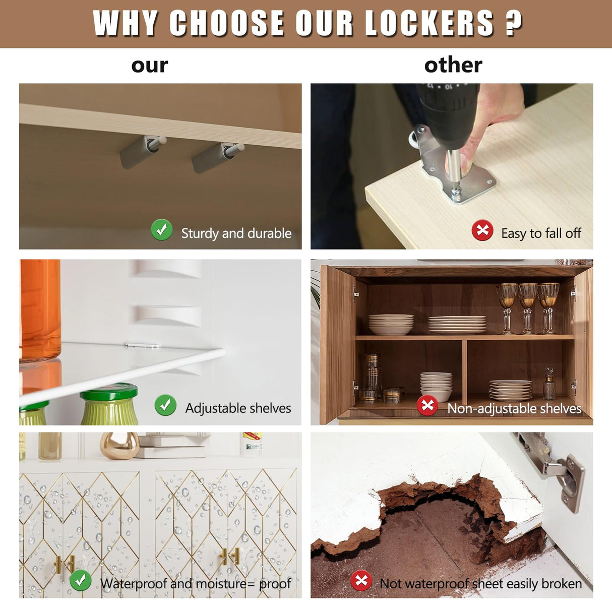 4-Door Buffet Cabinet with Storage - Versatile Sideboard for Kitchen, Dining Room