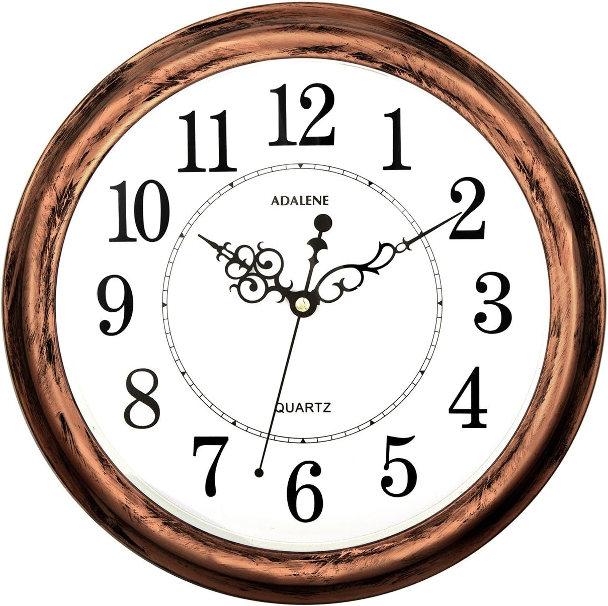 13-Inch Decorative Wall Clock Silent Non-Ticking - Vintage Retro Kitchen Wall Clock