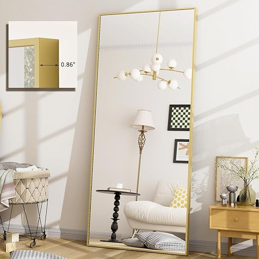 Mirror Aluminum Frame Wall Mirror Floor Rectangle Mirrors