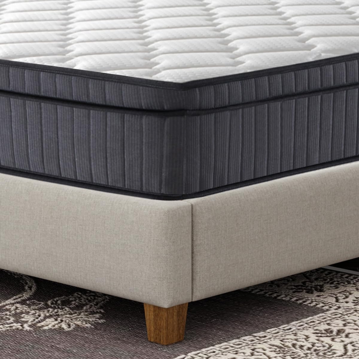 10 Inch Queen Size Mattress, Memory Foam and Pocket Spring Hybrid Mattress