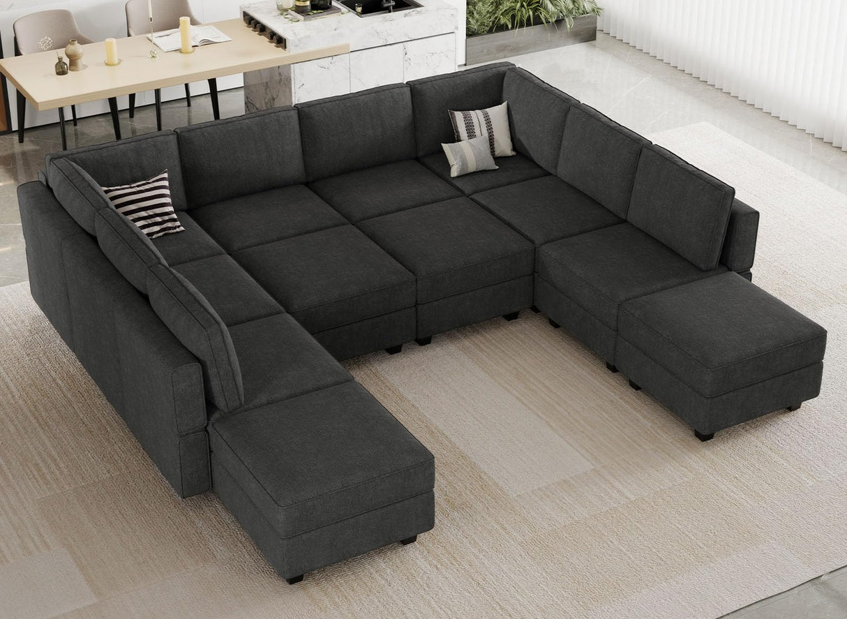 Modular Sectional Couch Sleeper Sofa Oversized U Shaped Sofa