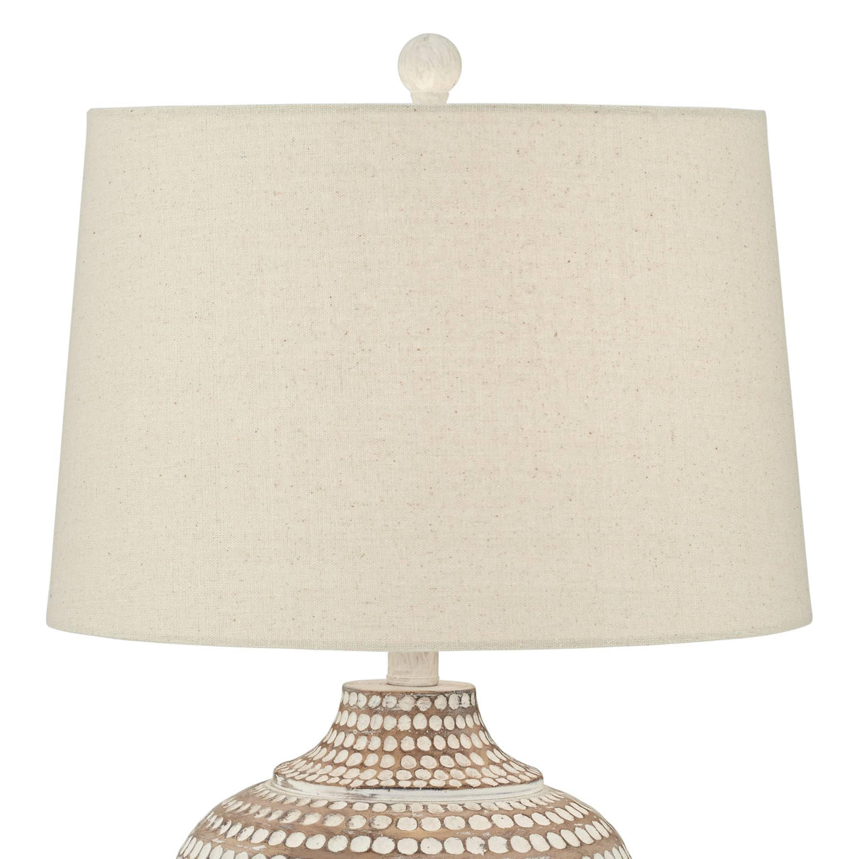 Textured Dot Jug Table Lamps Set of 2 - Farmhouse Coastal Accent Lighting