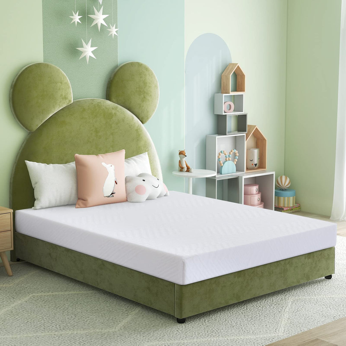 Twin Mattress, 6 Inch Memory Foam Mattress for Kids