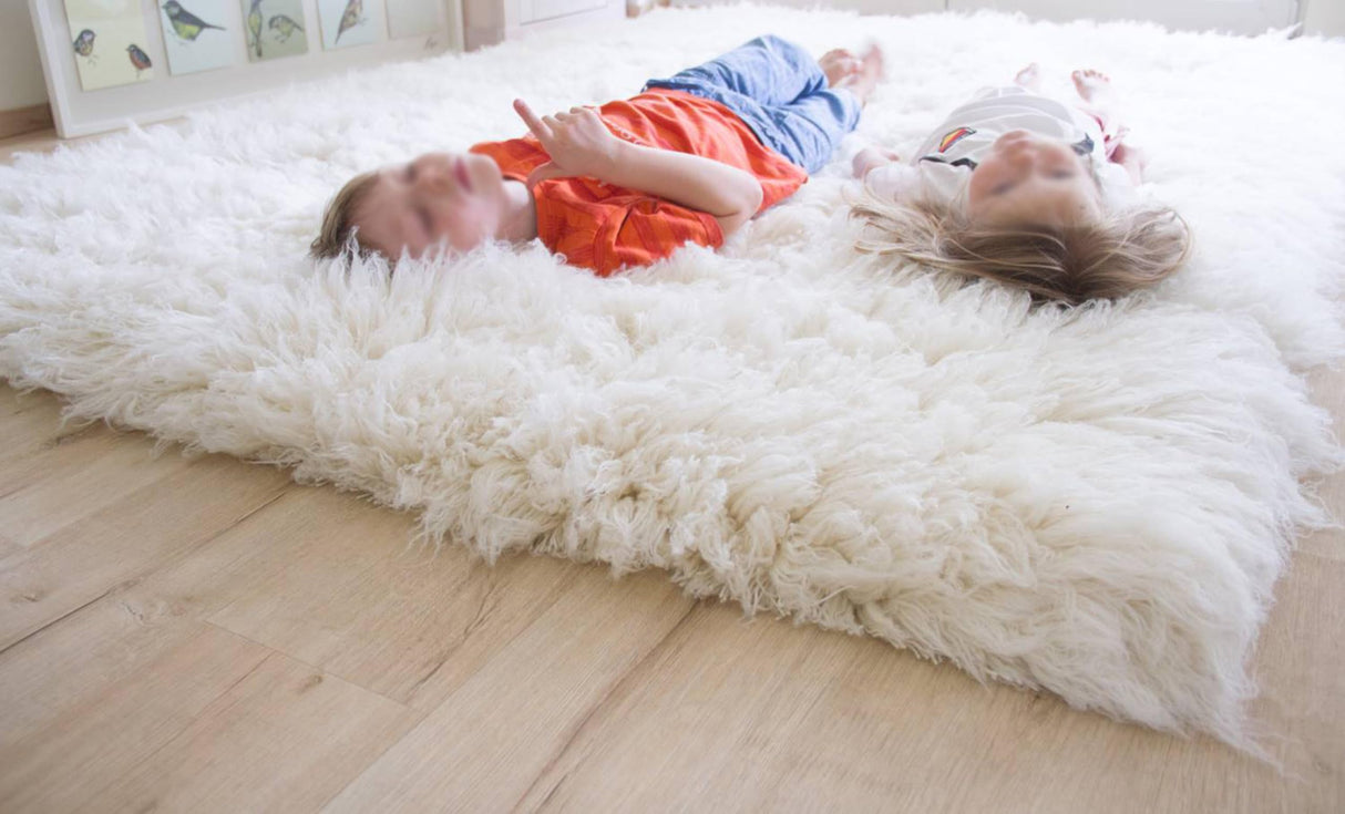 4x6 Flokati Shag Rug - 4 Inch Organic Wool Pile