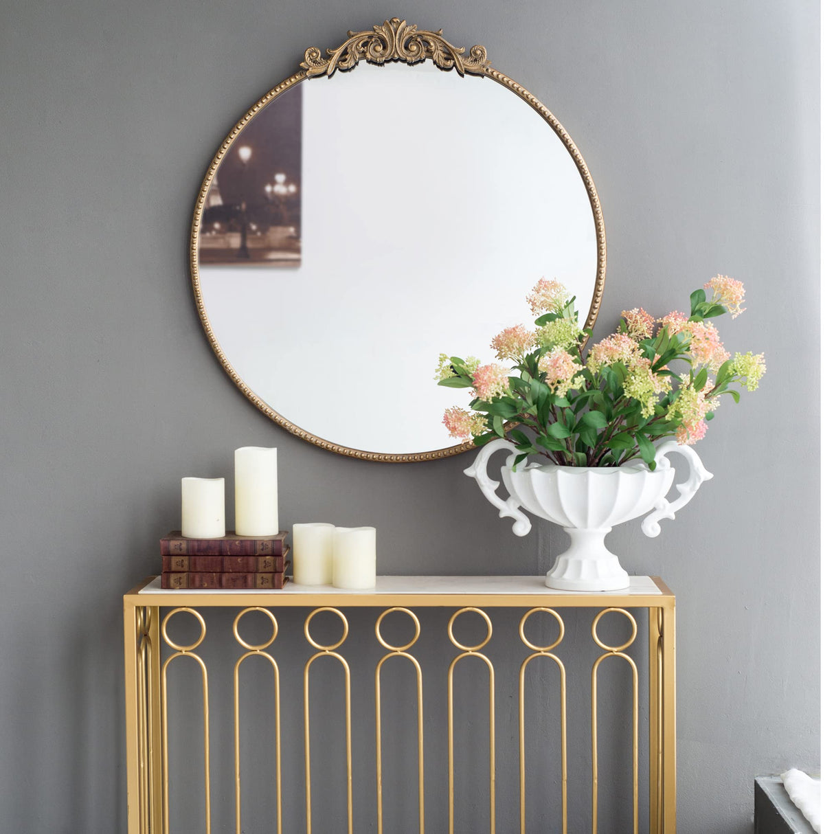 Round Mirror, 30 inch Wall Mounted Mirrors