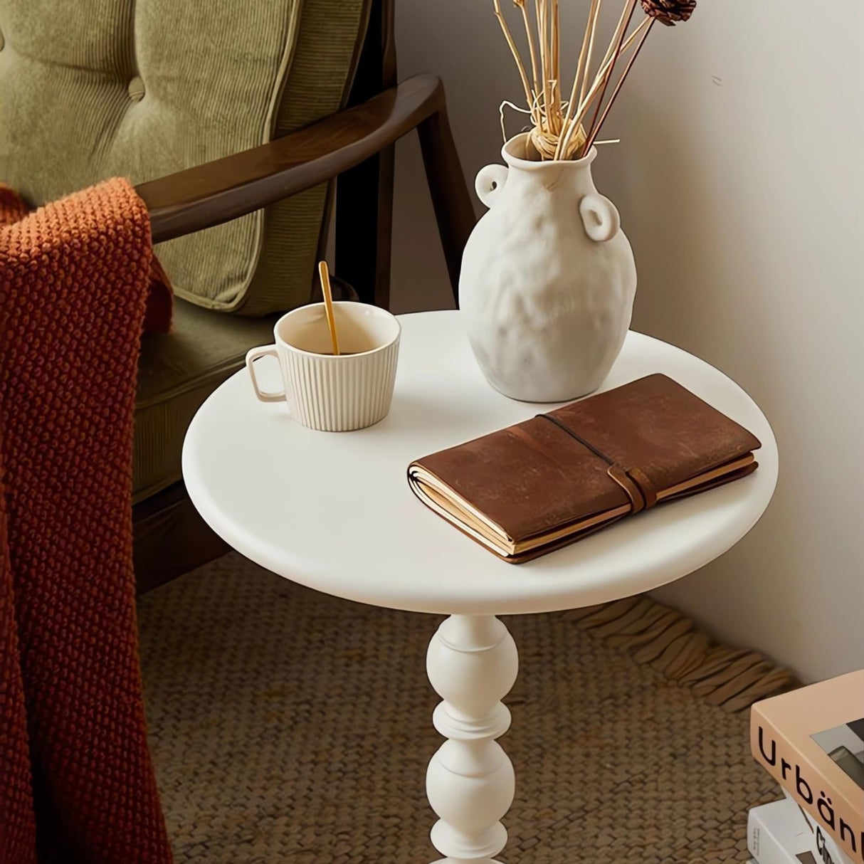 Round Side Table,Accent Table,Small end Table,Living Room Tables