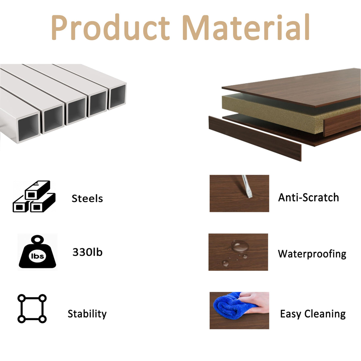 Spacious Two Person Office Desk with 3 File Drawers ā Ideal for Home & Office