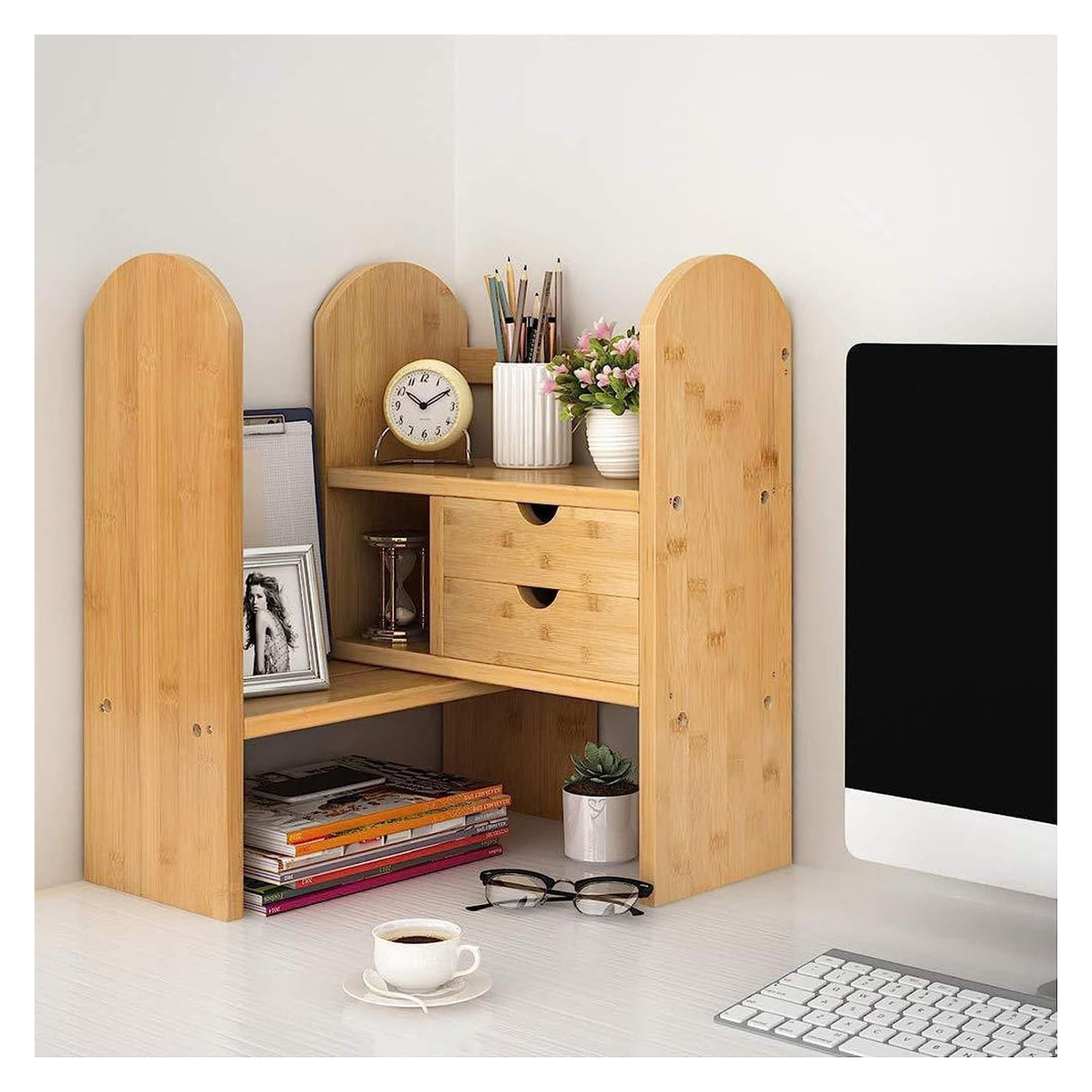 Bookshelf Bookshelf Adjustable Bookshelf Bookcase,Office Storage Rack Display Shelf