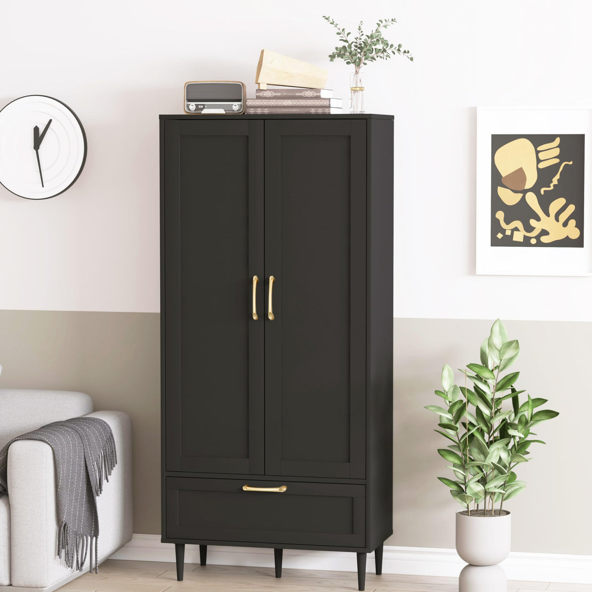 Pantry Storage Cabinet, Kitchen Pantry Storage Cabinet with Drawer