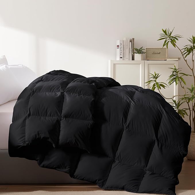 King Size Feather Comforter Filled with Feather & Down Fiber
