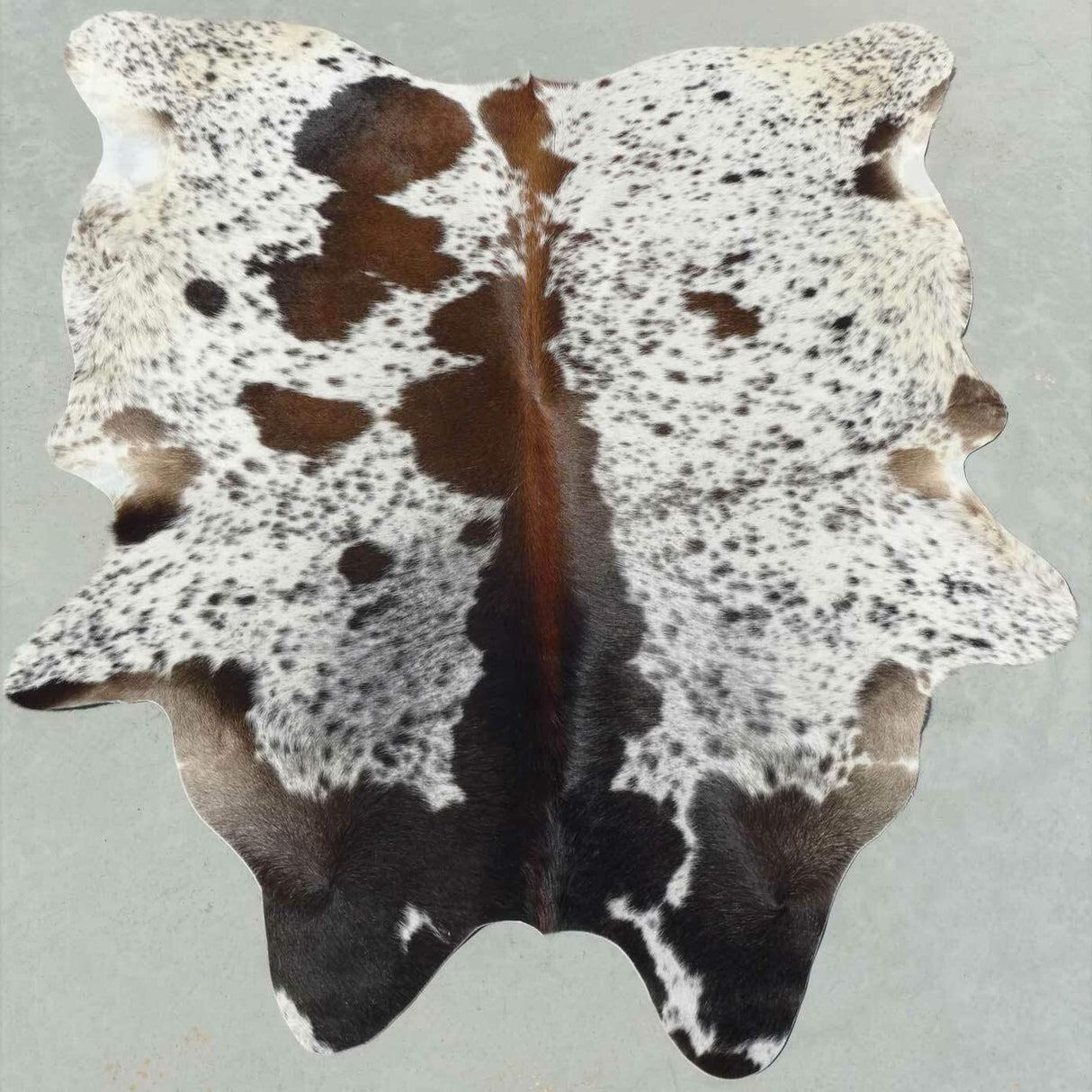 Small Tricolor Brazilian Calf Skin Calf Hide Exotic Cowhide Rug Tri Cow Hide Leather Cow