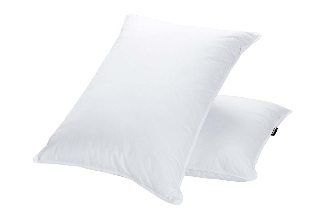 Goose Feather Down Bed Pillows for Sleeping(2 Packs)-Queen(20IN×30IN)