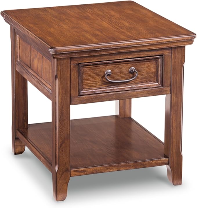 Woodboro Media End Table Dark Brown Finish, 24"W x 27"D x 25"H (T478-17)