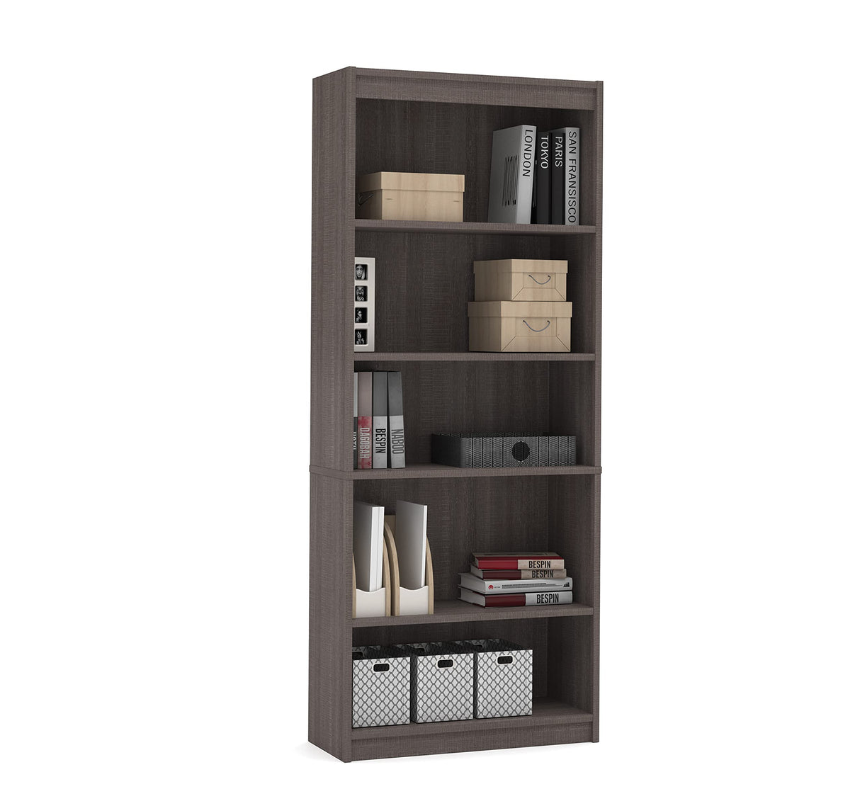 Universel 30W Standard Bookcase in bark Grey