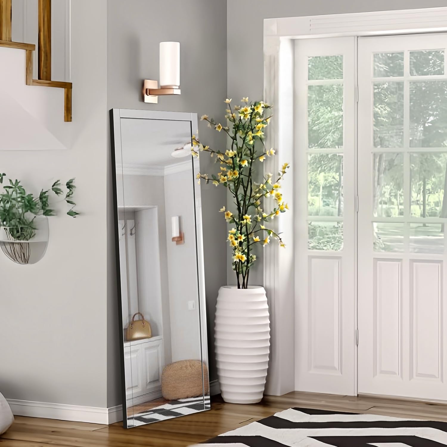 Full Length Wall Mirror Full Body Mirror 24 x 65" Length Mirror Wall Mounted