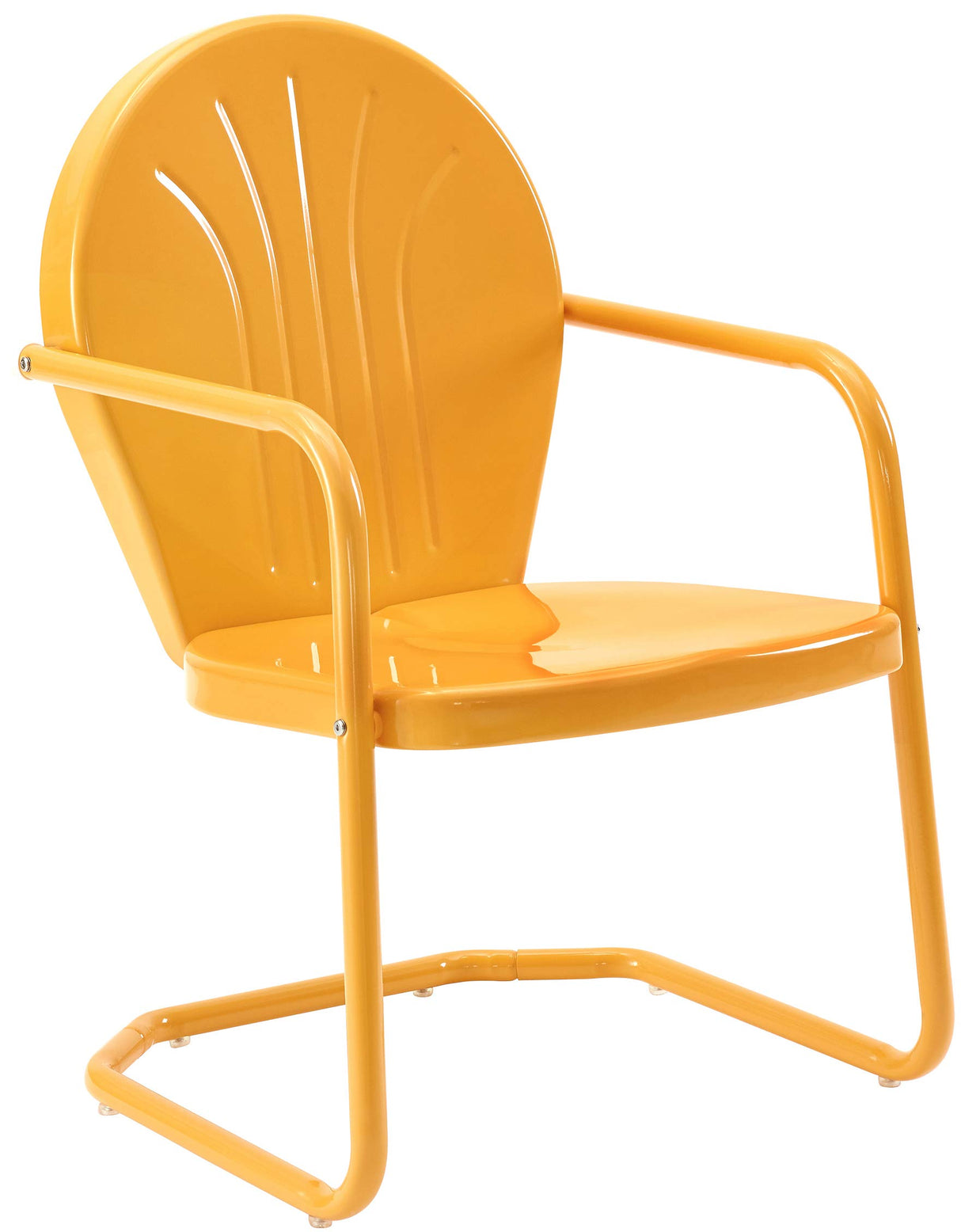 Griffith 3-Piece Retro Metal Bistro Patio Set - Outdoor Chair and Side Table