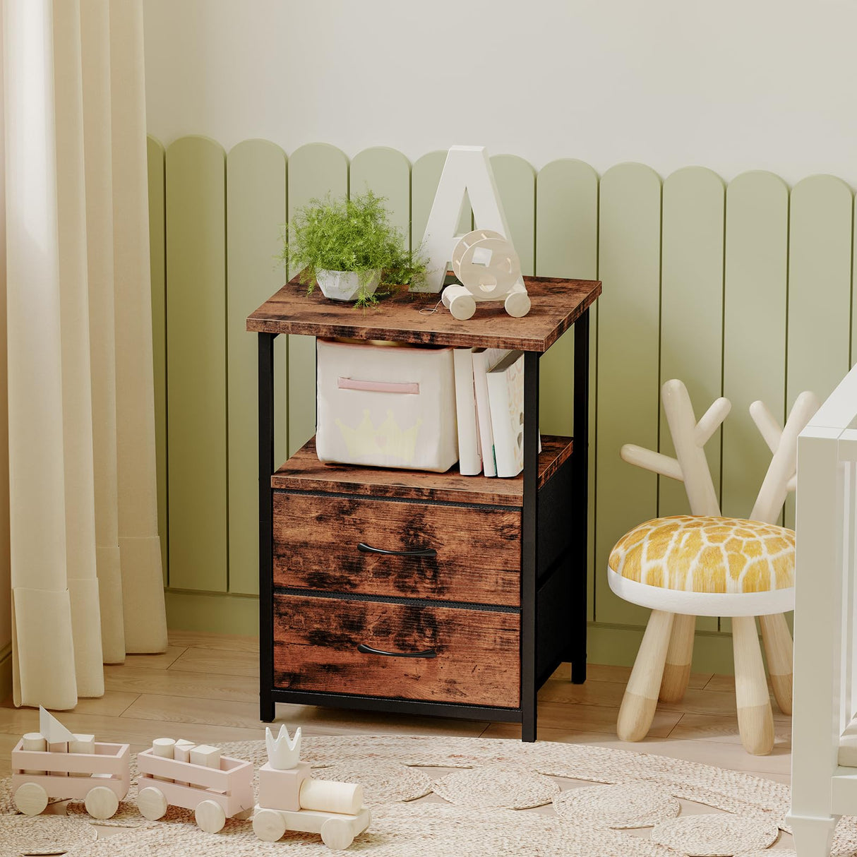 Night Stand with Charging Station, Nightstand