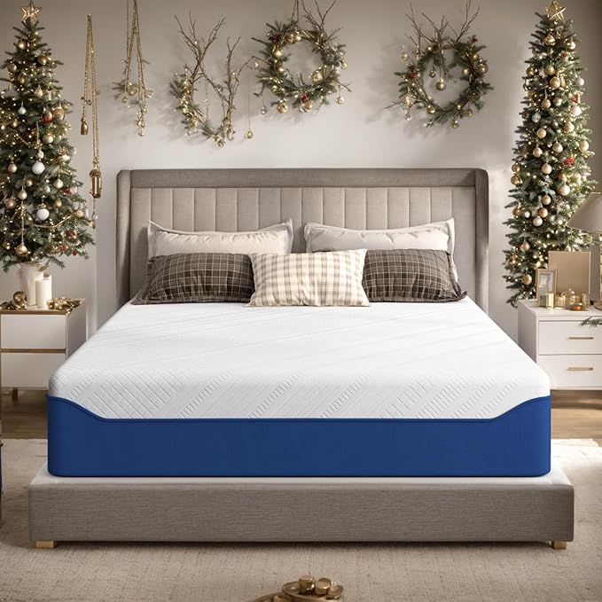 10 inch Hybrid Mattress Queen Size,Medium Firm Mattress with Memory Foam and Pocket