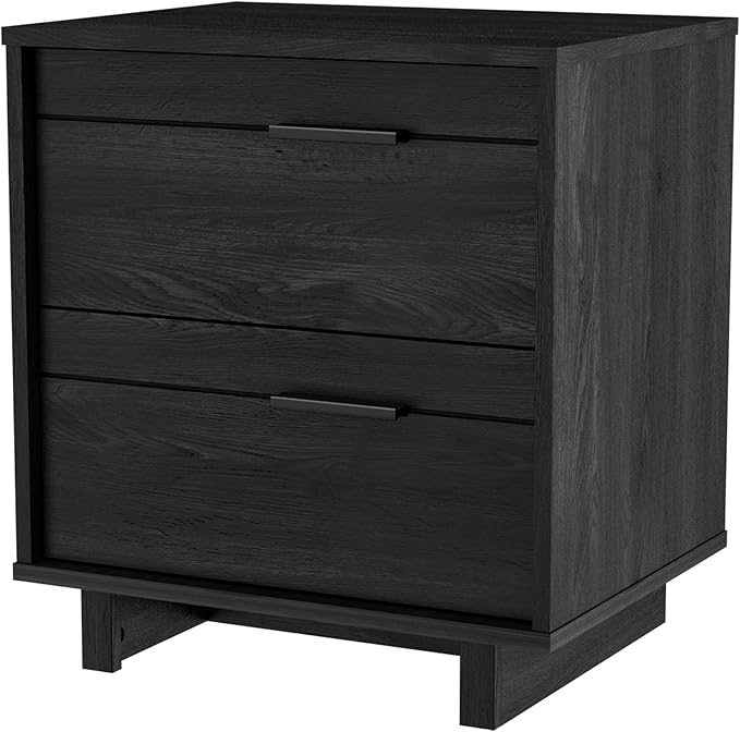 Fynn 2-Drawer Nightstand, 0, 16.5"D x 21.06"W x 23.06"H, Rustic Oak