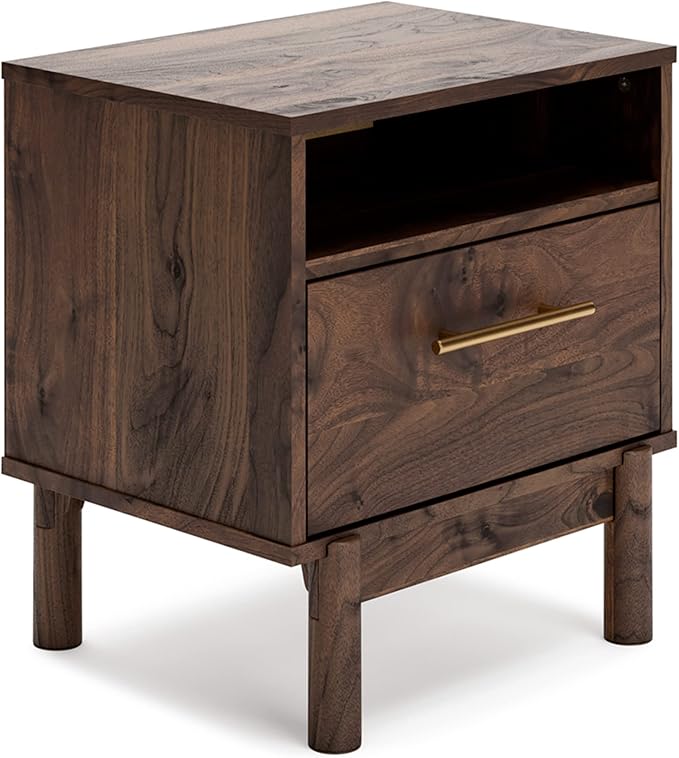 Calverson Modern 1 Drawer Nightstand