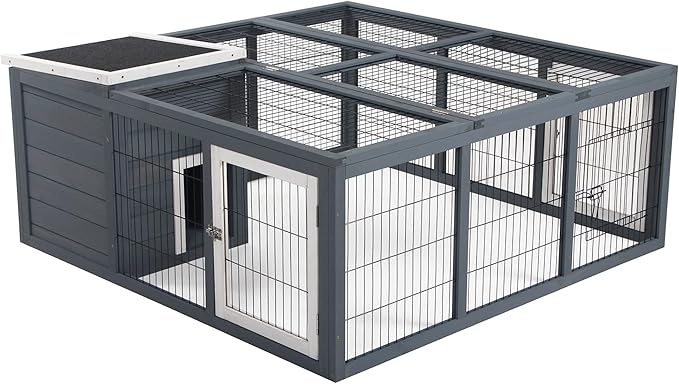 SnugNook Compact Rabbit Hutch Waterproof with Top & Front Access
