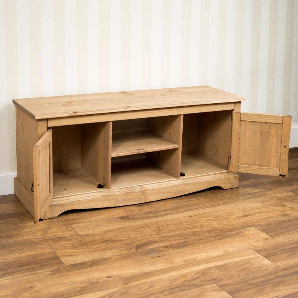 Corona 2 Door TV Cabinet with 2 Shelves