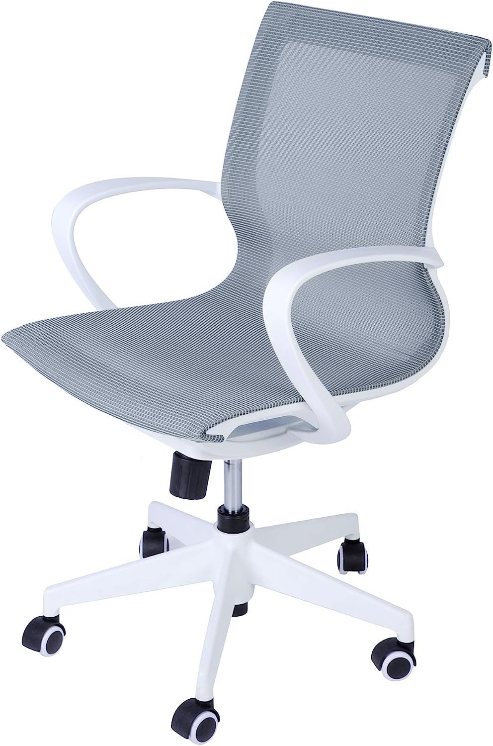 Adjustable Mesh Office Computer Chair with Ergonomic Mid Back Design Swivel Desk Task Chair with Armrest for Working Meeting (Blue)