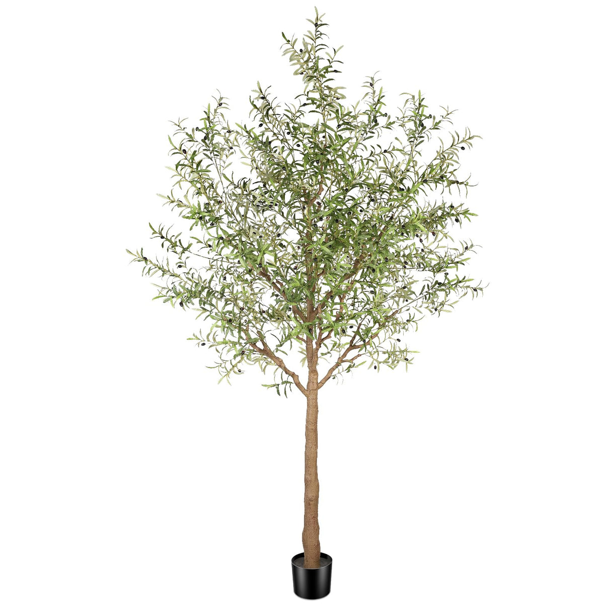 Faux Olive Tree 10ft - Tall Artificial Olive Tree 10 Feet Indoor - Large Fake Plants Olive