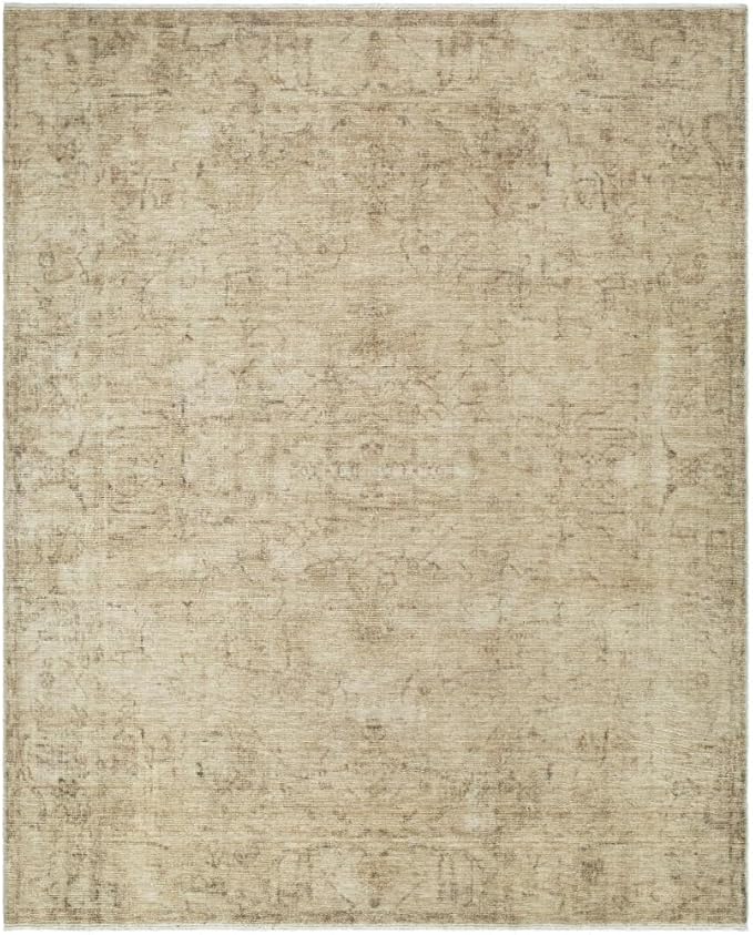 x Galey Alix Fetscher II Vintage Medallion Area Rug, 7'10" x 10' (8' x 10'), Olive