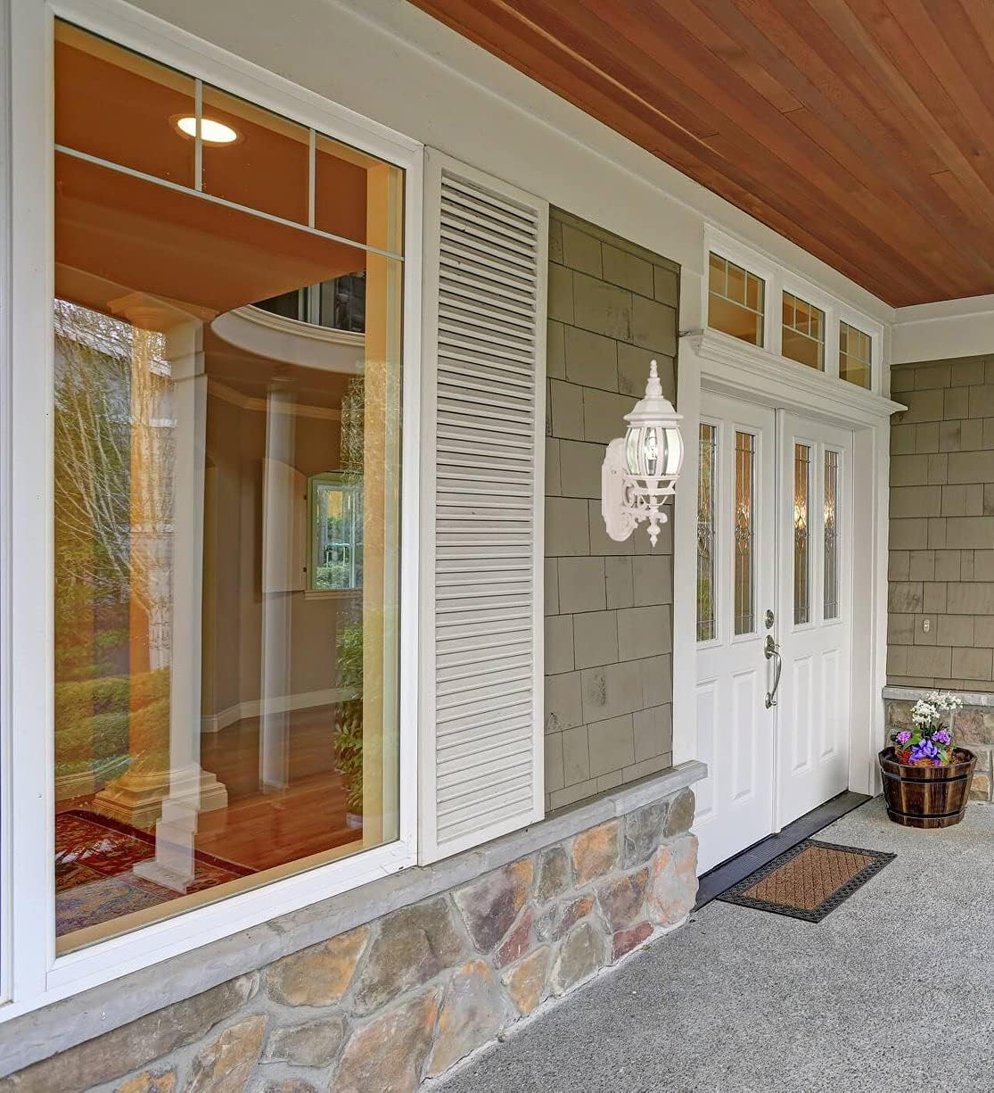 Nuvo 60/888 Three Light Outdoor Wall Mount, UNKNOWN, White