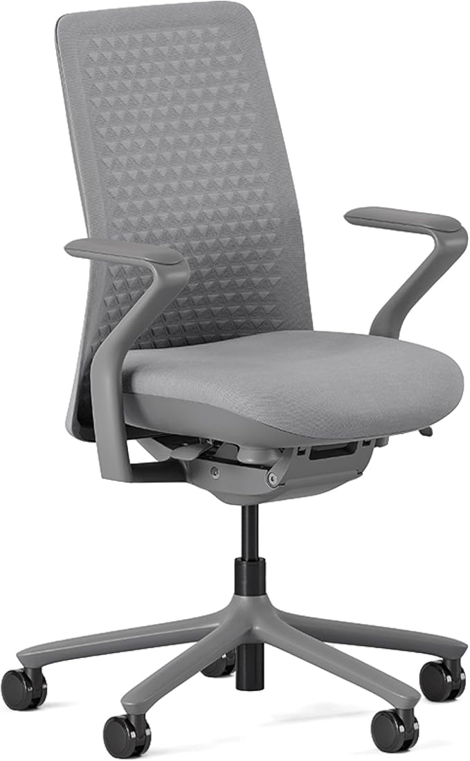 High Performance Executive Office Chair with Contoured Seat Back and Adjustable Lumbar Rest - High Density Foam Cushion with Aluminum Base - Up to 275 lbs - Galaxy
